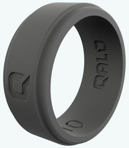 QALO Mens Step Edge Silicone Wedding Ring Collection 