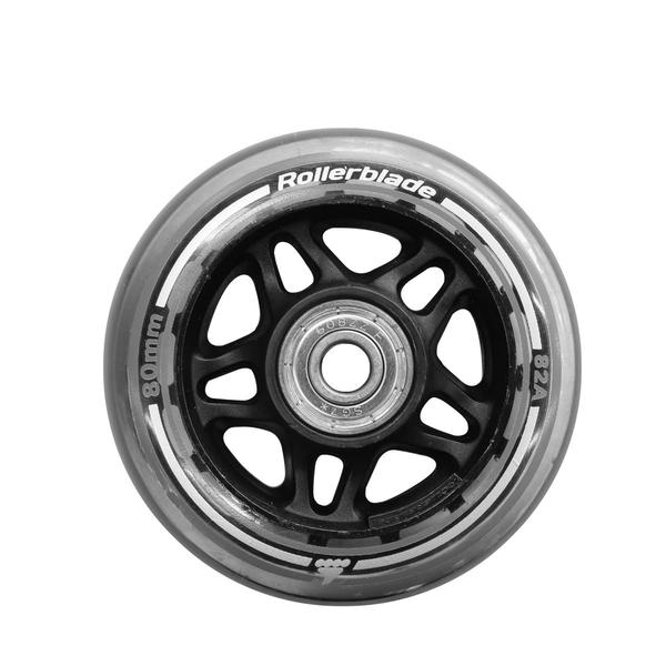 Rollerblade 80mm 82A Wheels ClearSpare Parts 8 Pack NEW06950700 